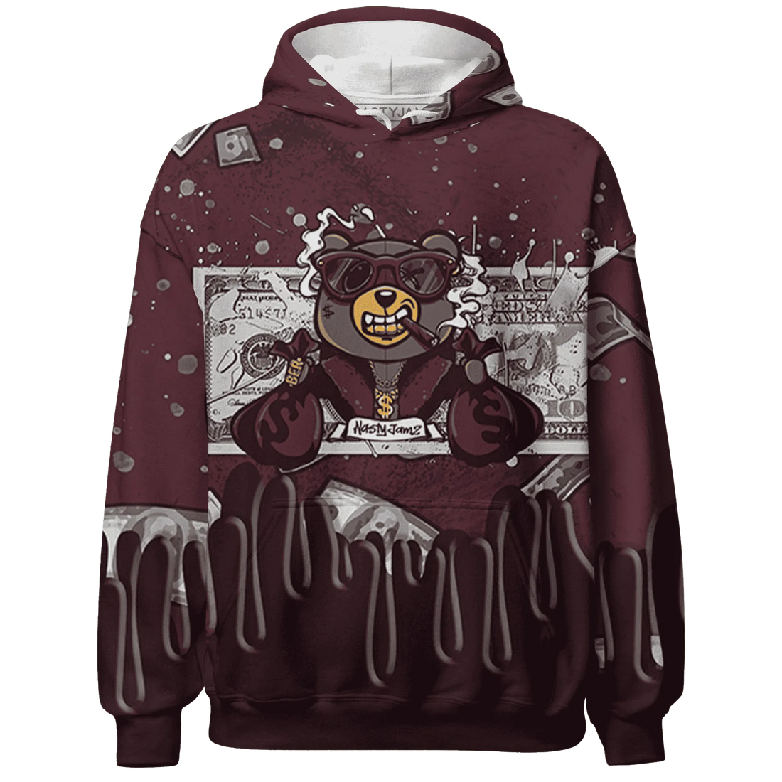 VaporMax-Night-Maron-Burgundy-Hoodie-Match-BER-Dollar-3D