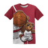 High 85 Metallic Burgundy 1s T Shirt Match BER Dunk - NastyJamz