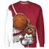 High 85 Metallic Burgundy 1s Sweatshirt Match BER Dunk - NastyJamz