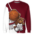 High White Team Red 1s Sweatshirt Match BER Dunk - NastyJamz