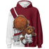 High White Team Red 1s Hoodie Match BER Dunk - NastyJamz