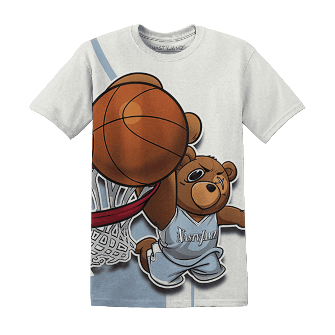 Mid Diffused Blue Grey 1s T Shirt Match BER Dunk - NastyJamz