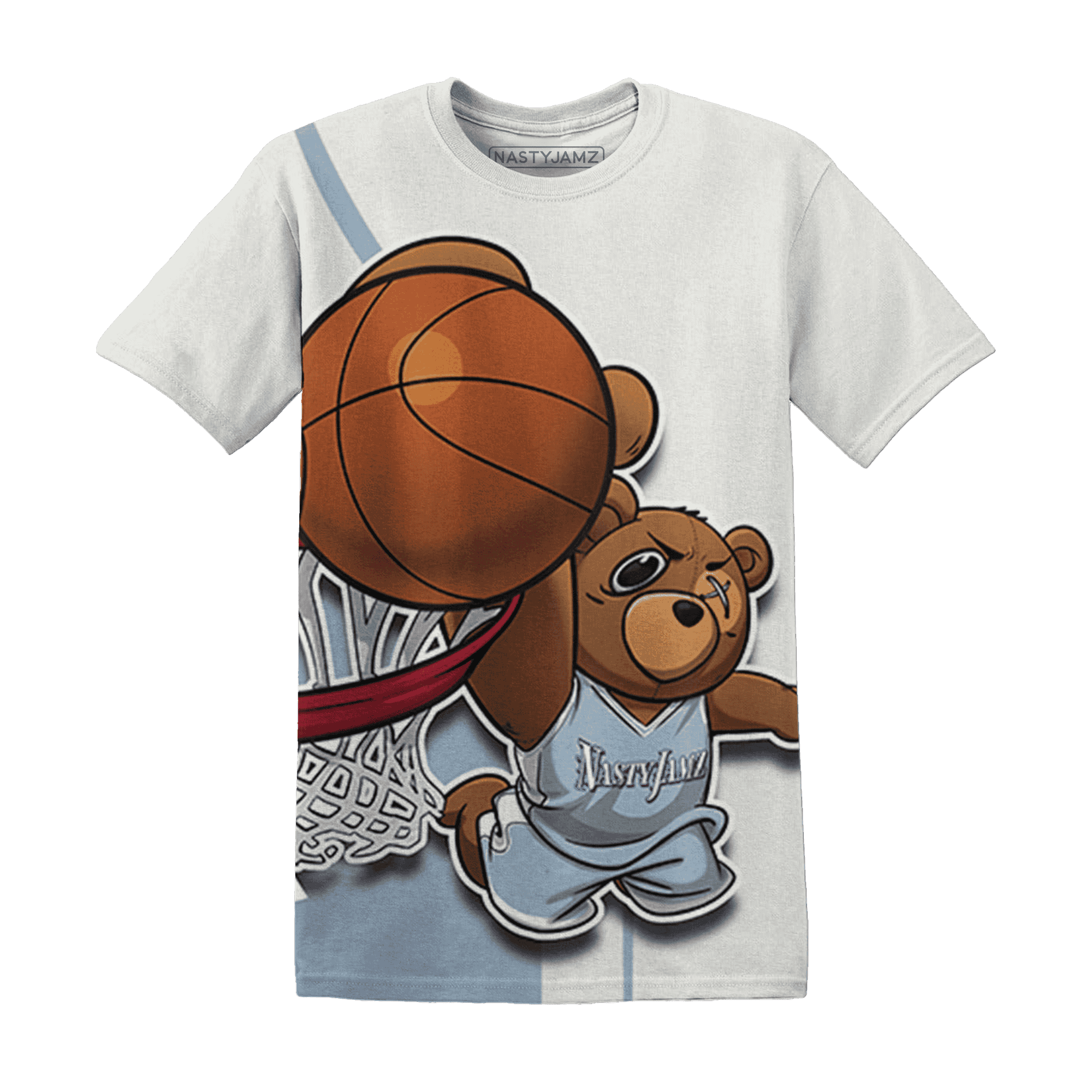Mid Diffused Blue Grey 1s T Shirt Match BER Dunk - NastyJamz