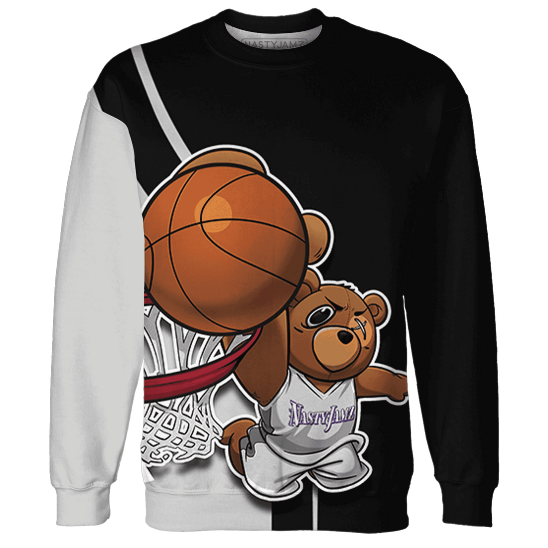Retro High OG Black White 1s Sweatshirt Match BER Dunk - NastyJamz