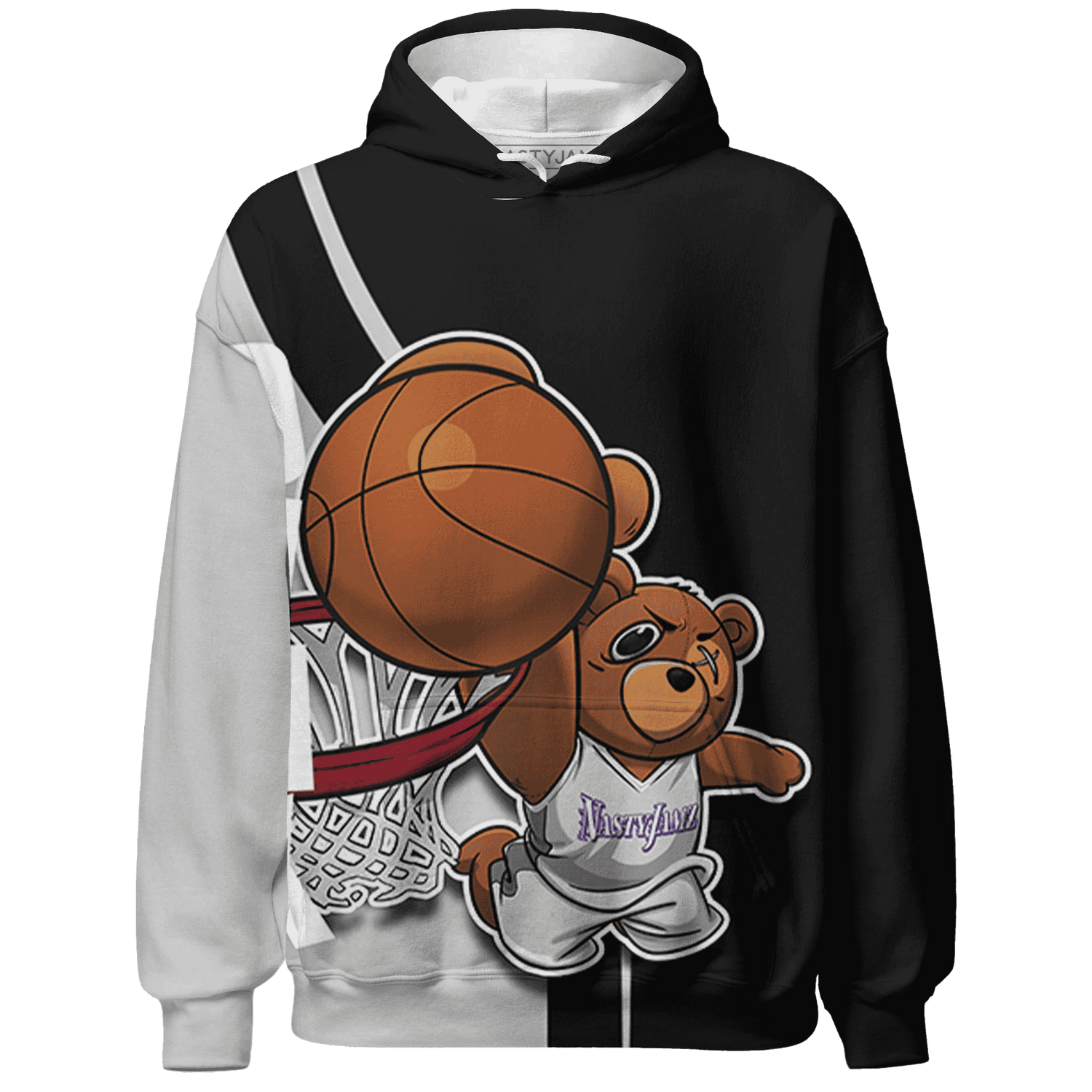 Retro High OG Black White 1s Hoodie Match BER Dunk - NastyJamz