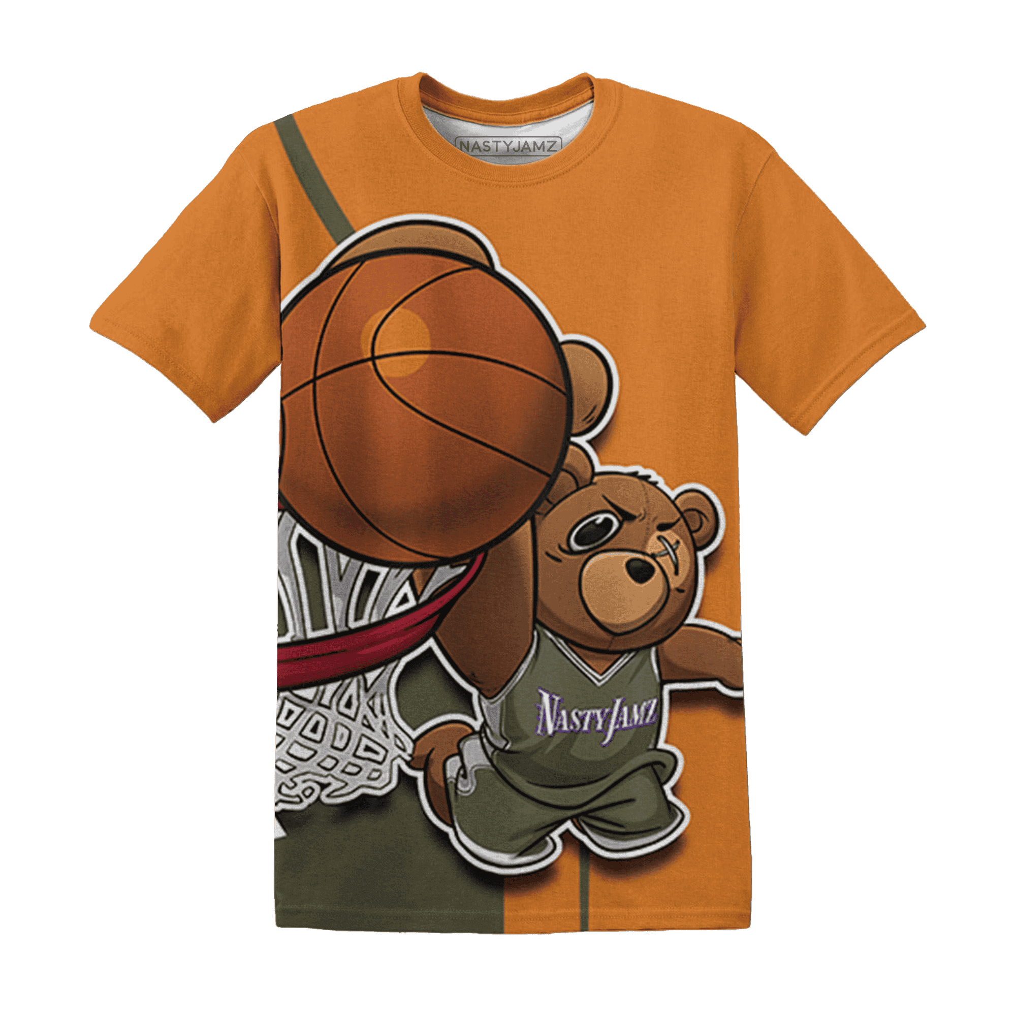 Olive 5s T Shirt Match BER Dunk - NastyJamz