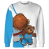 Powder Blue 9s Sweatshirt Match BER Dunk - NastyJamz