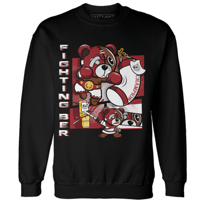 Retro Red Taxi 12s Sweatshirt Match BER Fighting Boxing - NastyJamz