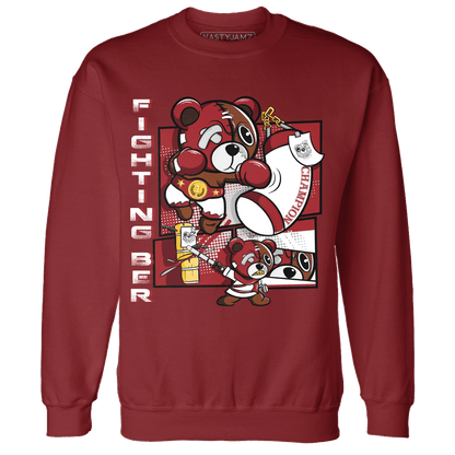 Retro Red Taxi 12s Sweatshirt Match BER Fighting Boxing - NastyJamz