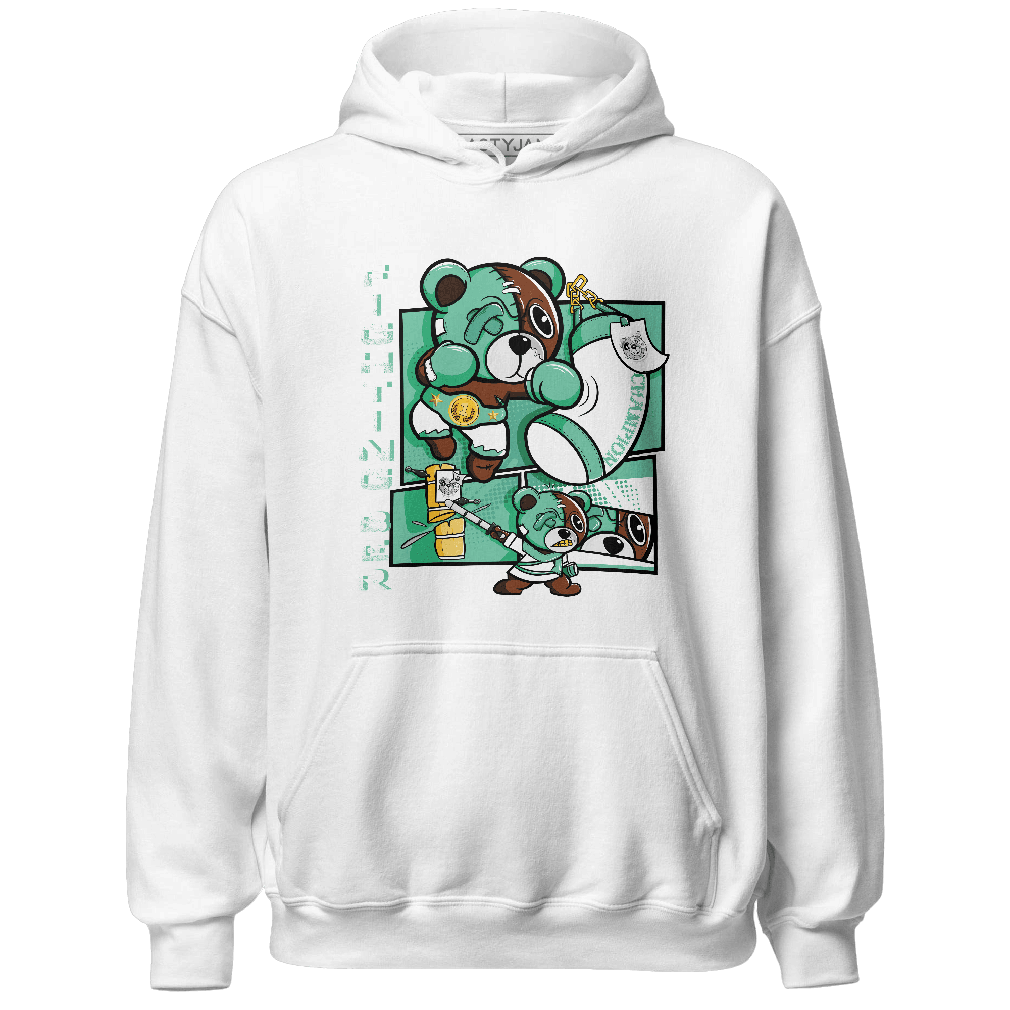 High OG Green Glow 1s Hoodie Match BER Fighting Boxing - NastyJamz