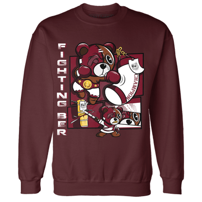 High White Team Red 1s Sweatshirt Match BER Fighting Boxing - NastyJamz
