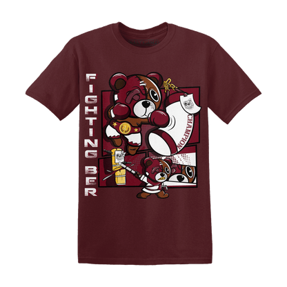 High White Team Red 1s T Shirt Match BER Fighting Boxing - NastyJamz