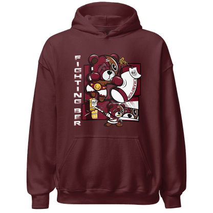High White Team Red 1s Hoodie Match BER Fighting Boxing - NastyJamz