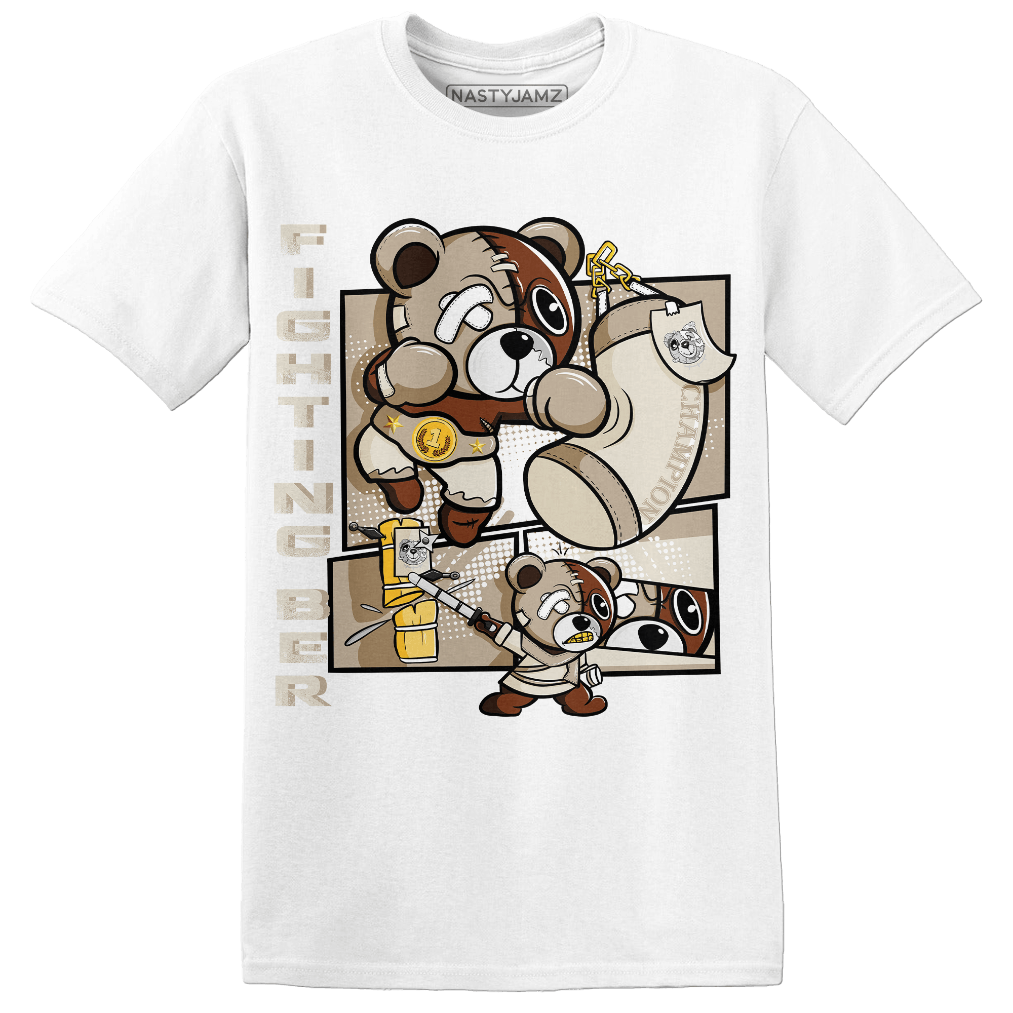 Latte 1s T Shirt Match BER Fighting Boxing - NastyJamz