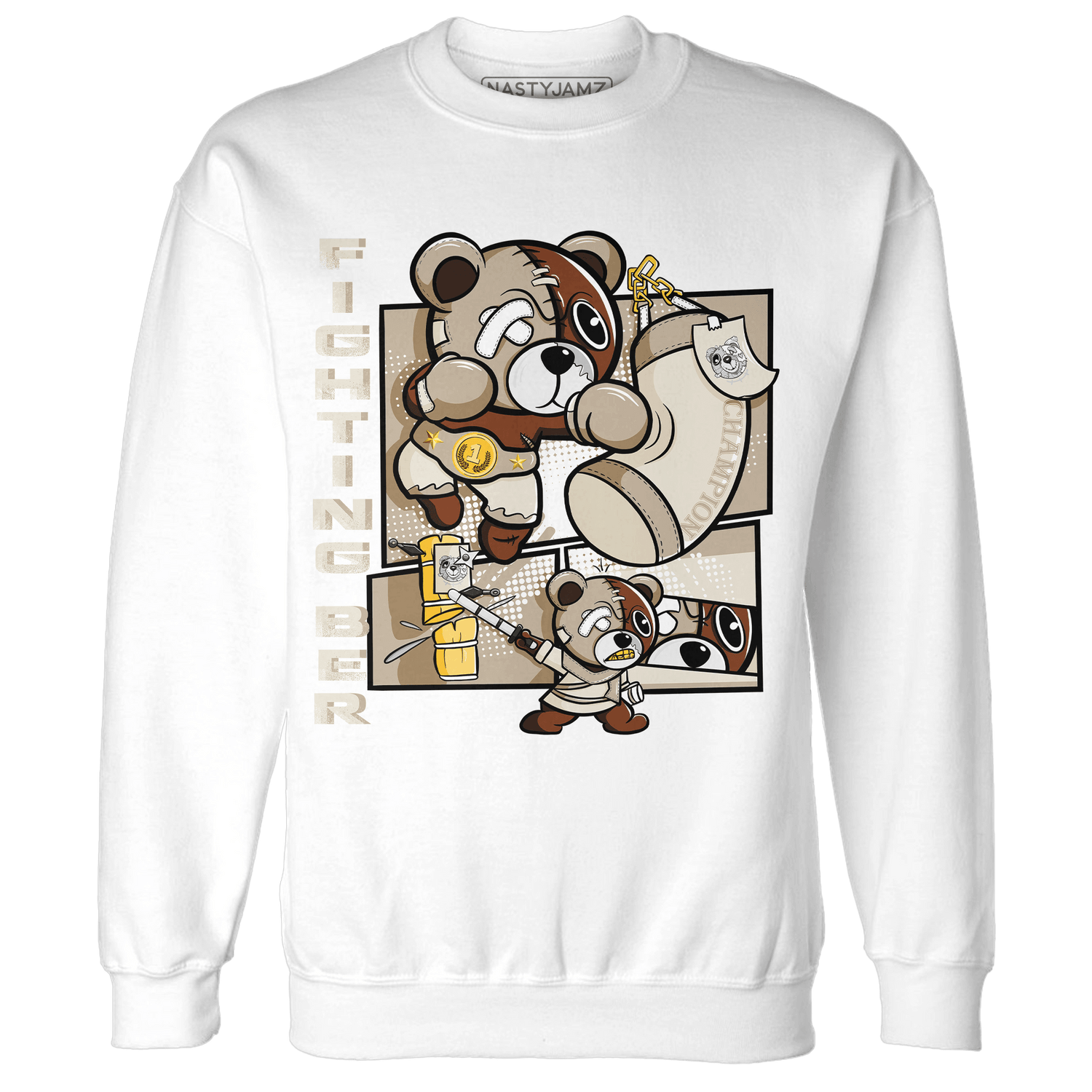 Latte 1s Sweatshirt Match BER Fighting Boxing - NastyJamz