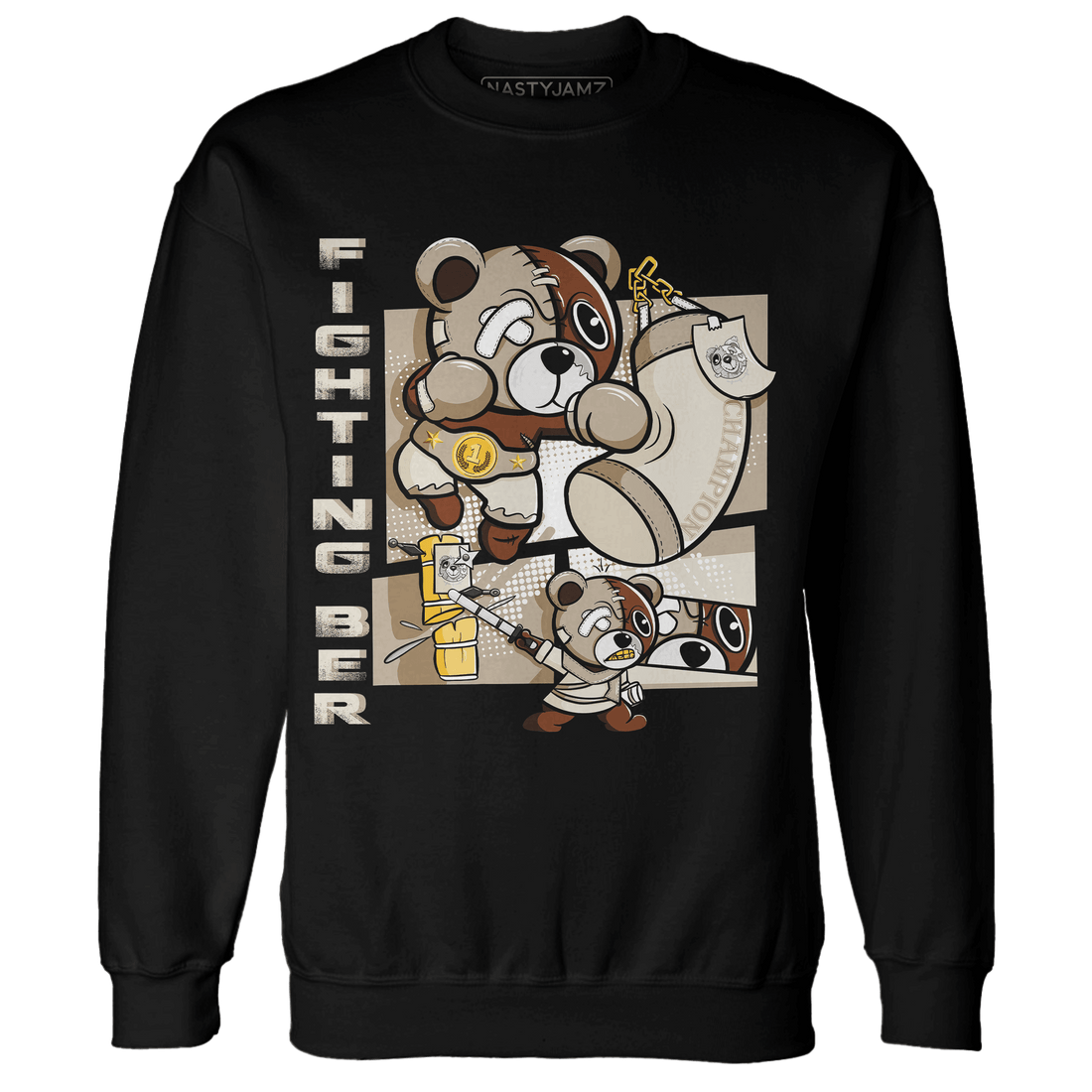 Latte 1s Sweatshirt Match BER Fighting Boxing - NastyJamz