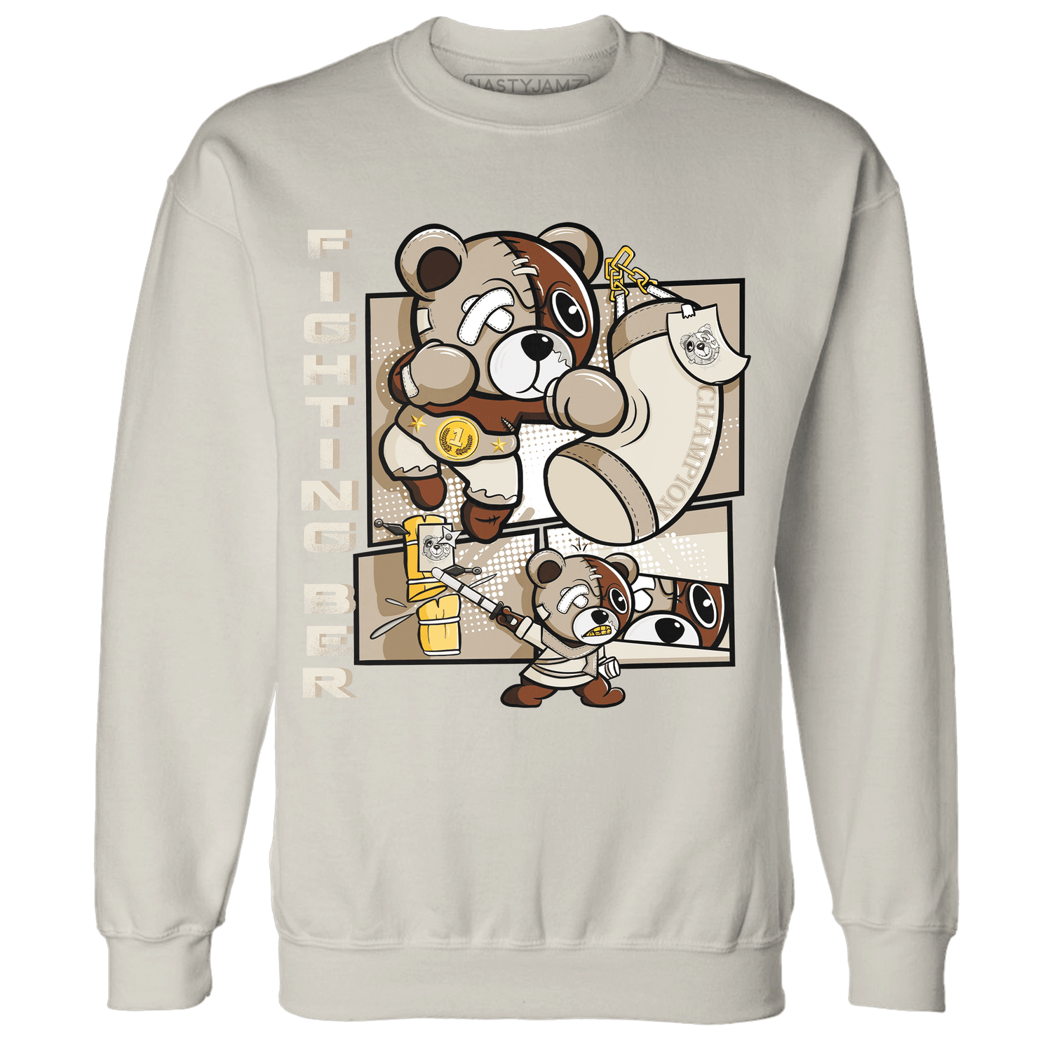 Latte 1s Sweatshirt Match BER Fighting Boxing - NastyJamz