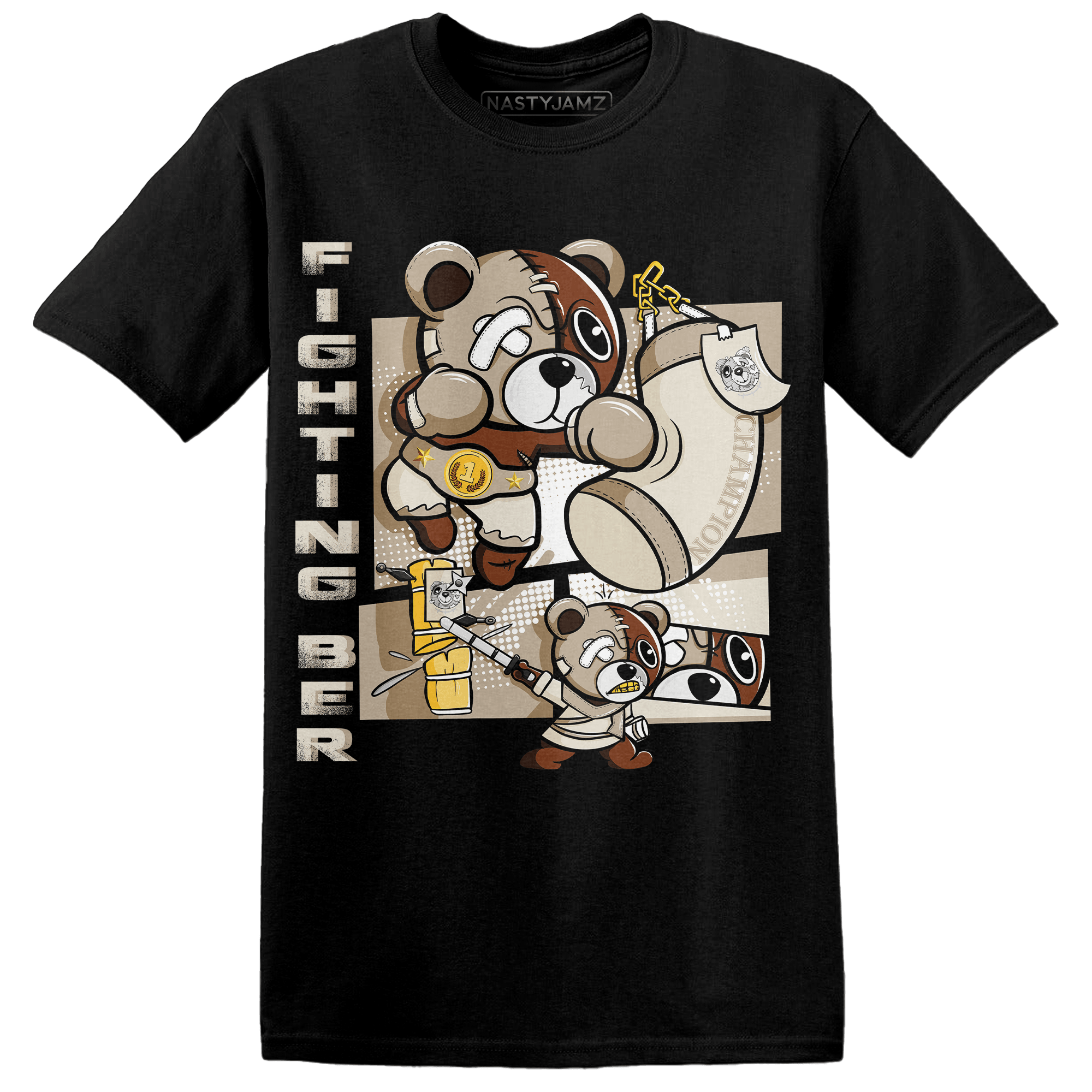 Latte 1s T Shirt Match BER Fighting Boxing - NastyJamz