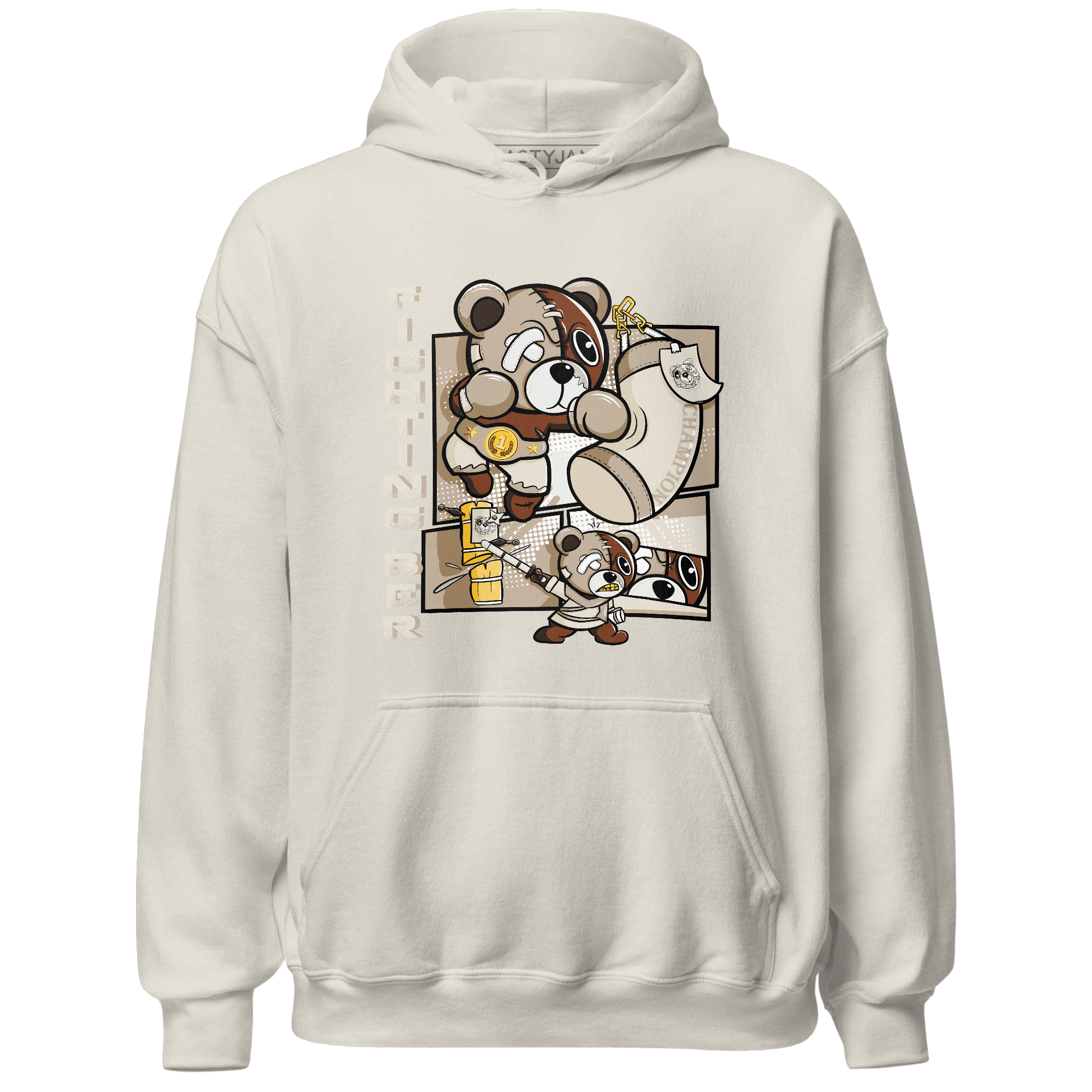 Latte 1s Hoodie Match BER Fighting Boxing - NastyJamz