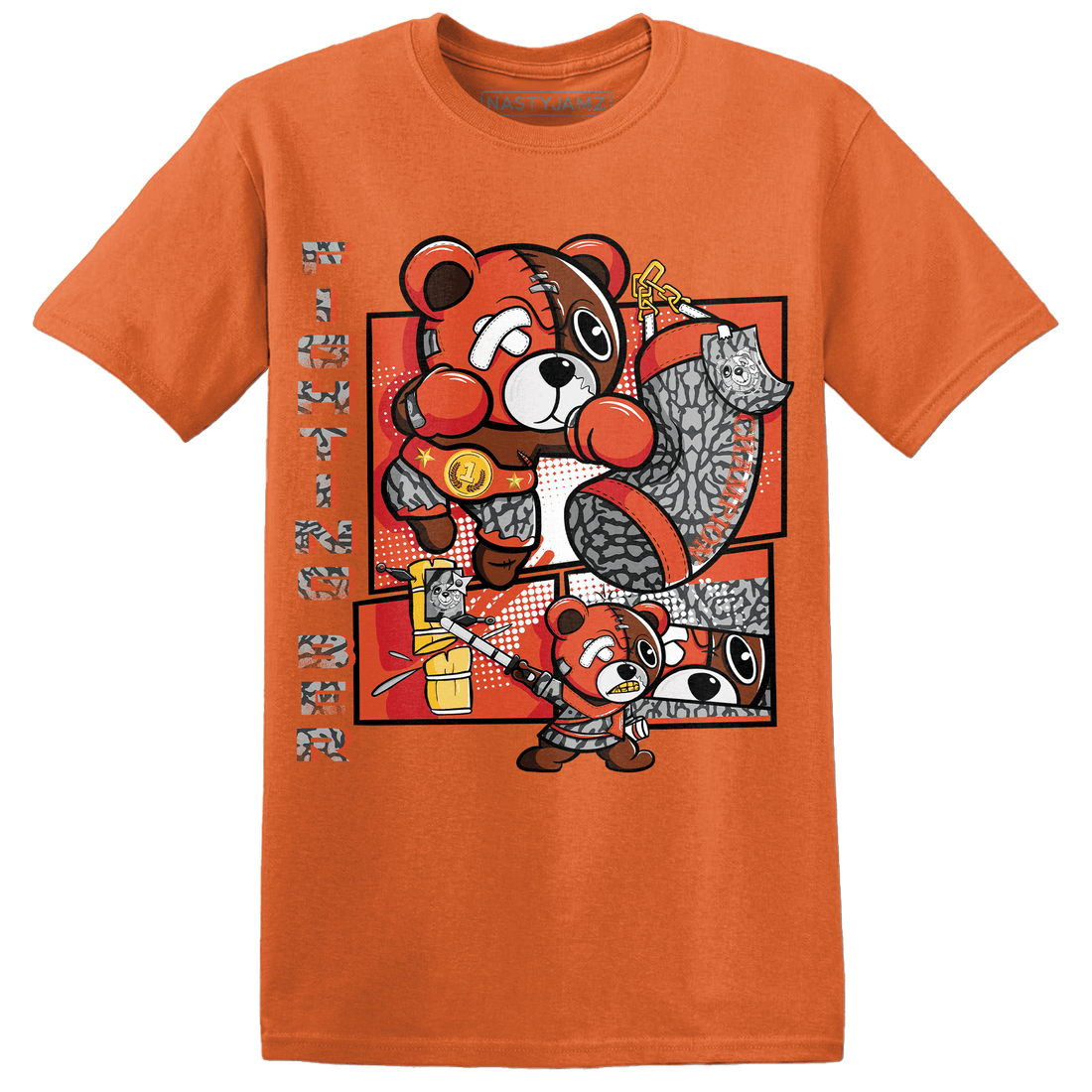 Georgia Peach 3s T Shirt Match BER Fighting Boxing - NastyJamz