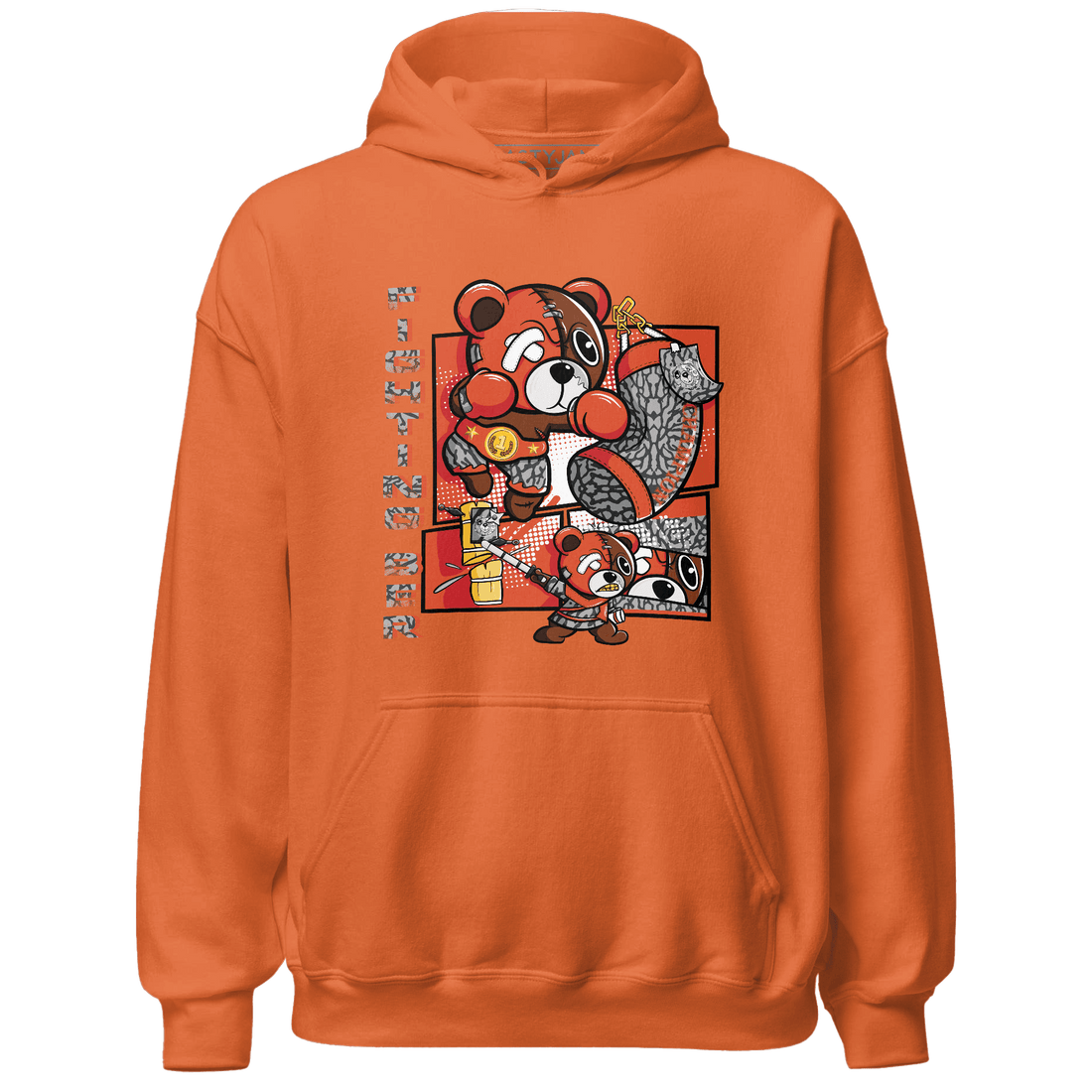 Georgia Peach 3s Hoodie Match BER Fighting Boxing - NastyJamz