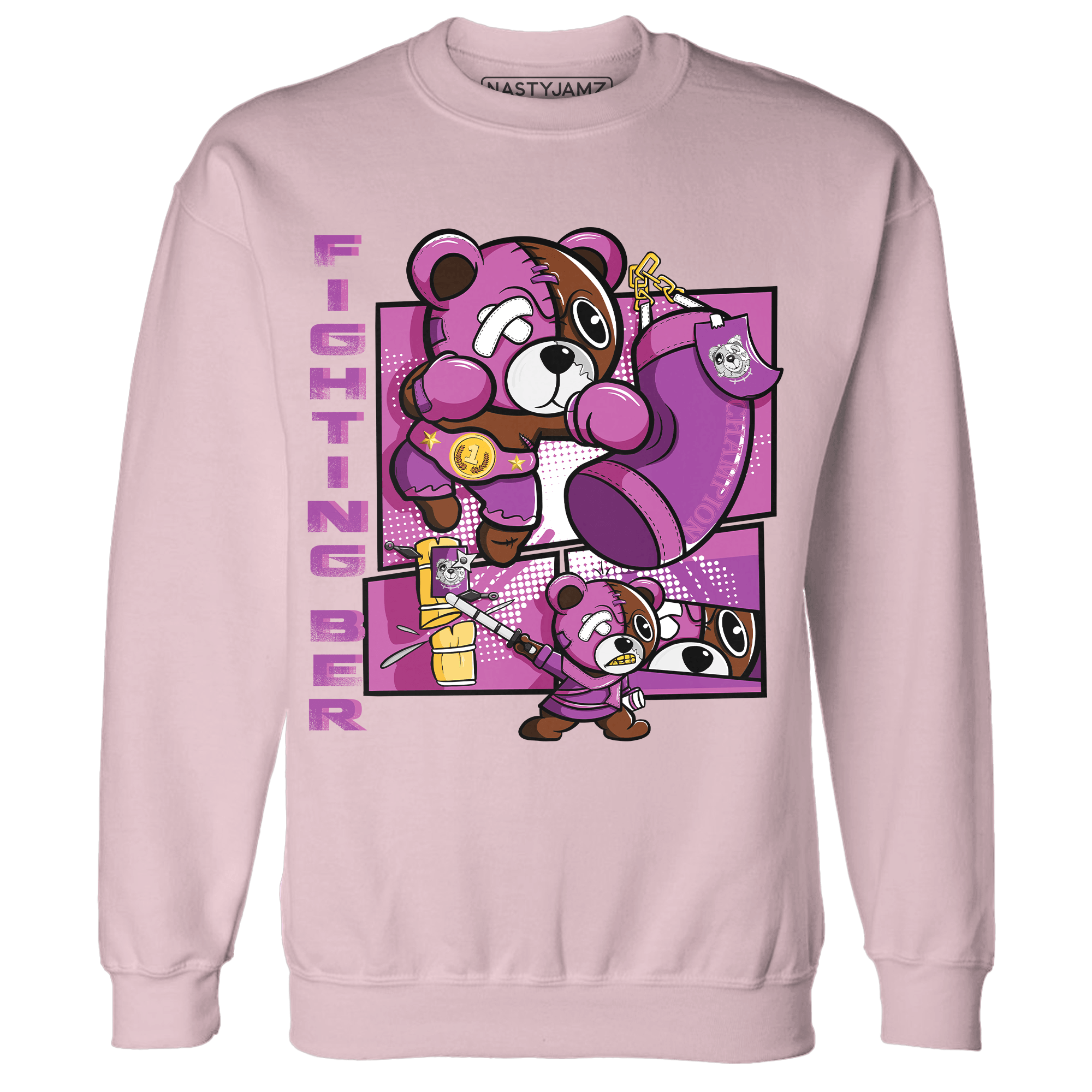 GS Hyper Violet 4s Sweatshirt Match BER Fighting Boxing - NastyJamz