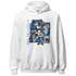 Industrial Blue 4s Hoodie Match BER Fighting Boxing - NastyJamz