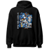 Industrial Blue 4s Hoodie Match BER Fighting Boxing - NastyJamz