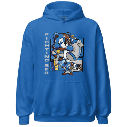 Industrial Blue 4s Hoodie Match BER Fighting Boxing - NastyJamz