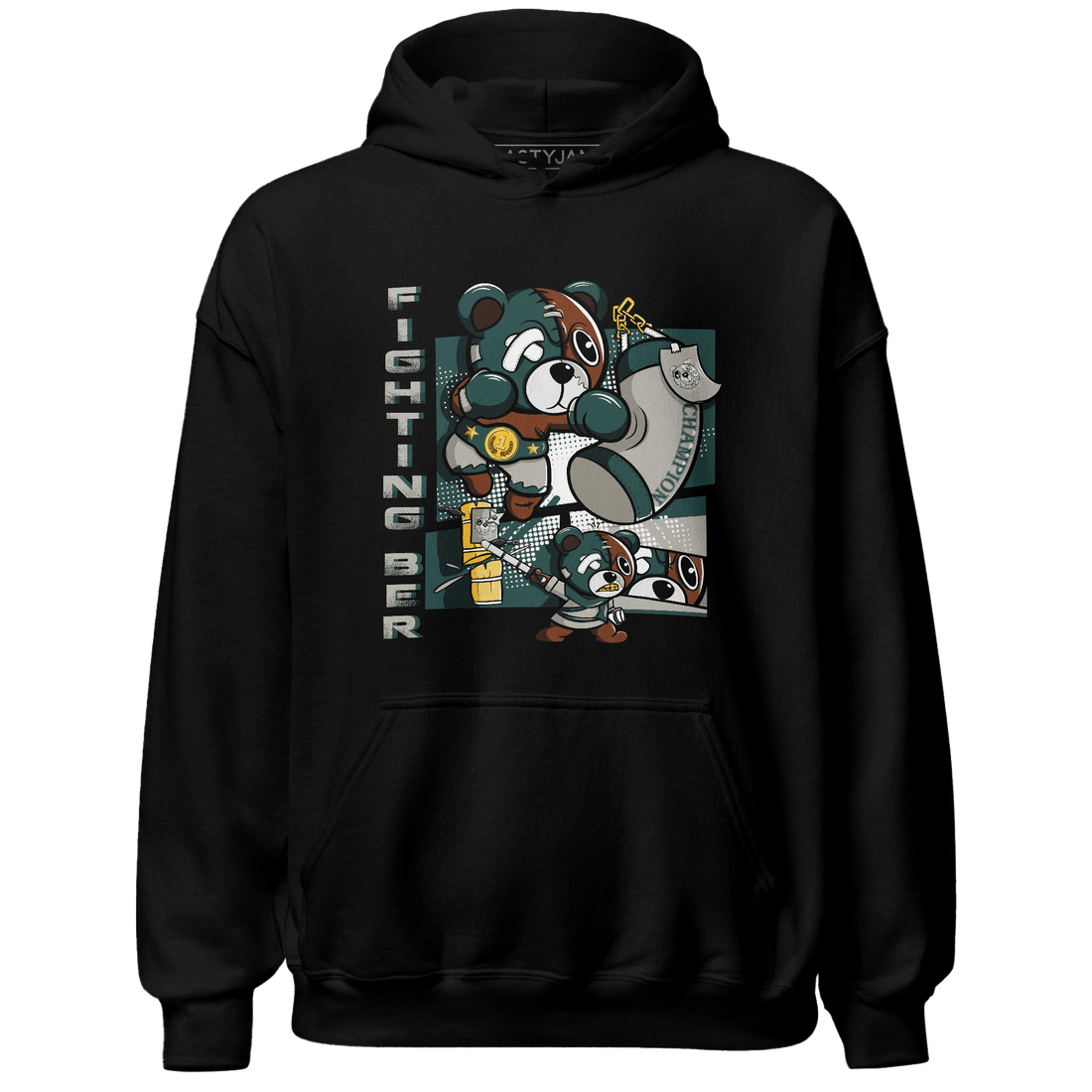 Oxidized Green 4s Hoodie Match BER Fighting Boxing - NastyJamz