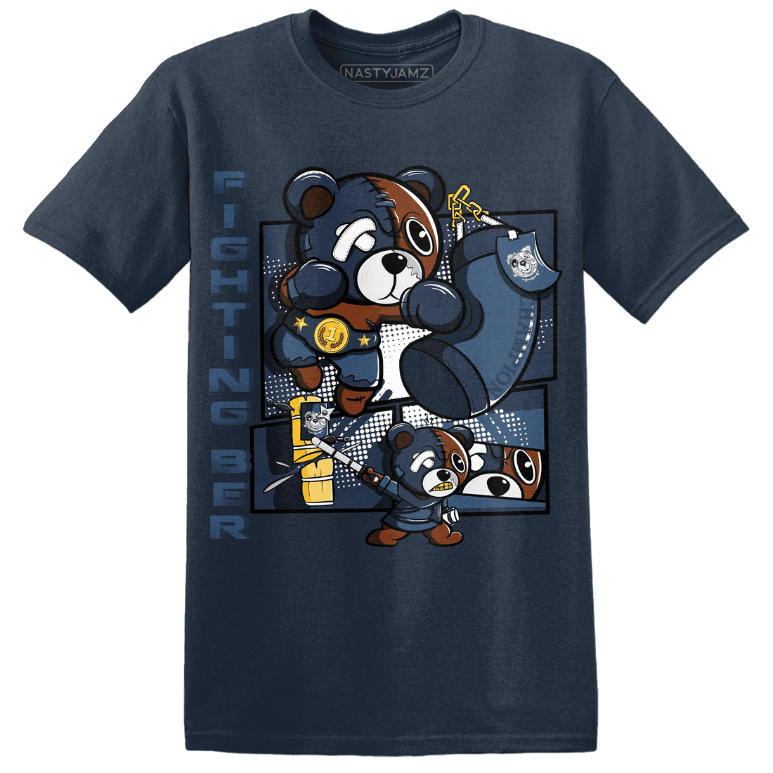 AM 1 86 Jackie Robinson T Shirt Match BER Fighting Boxing - NastyJamz
