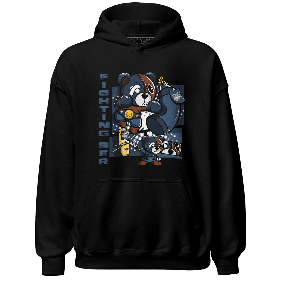 AM 1 86 Jackie Robinson Hoodie Match BER Fighting Boxing - NastyJamz