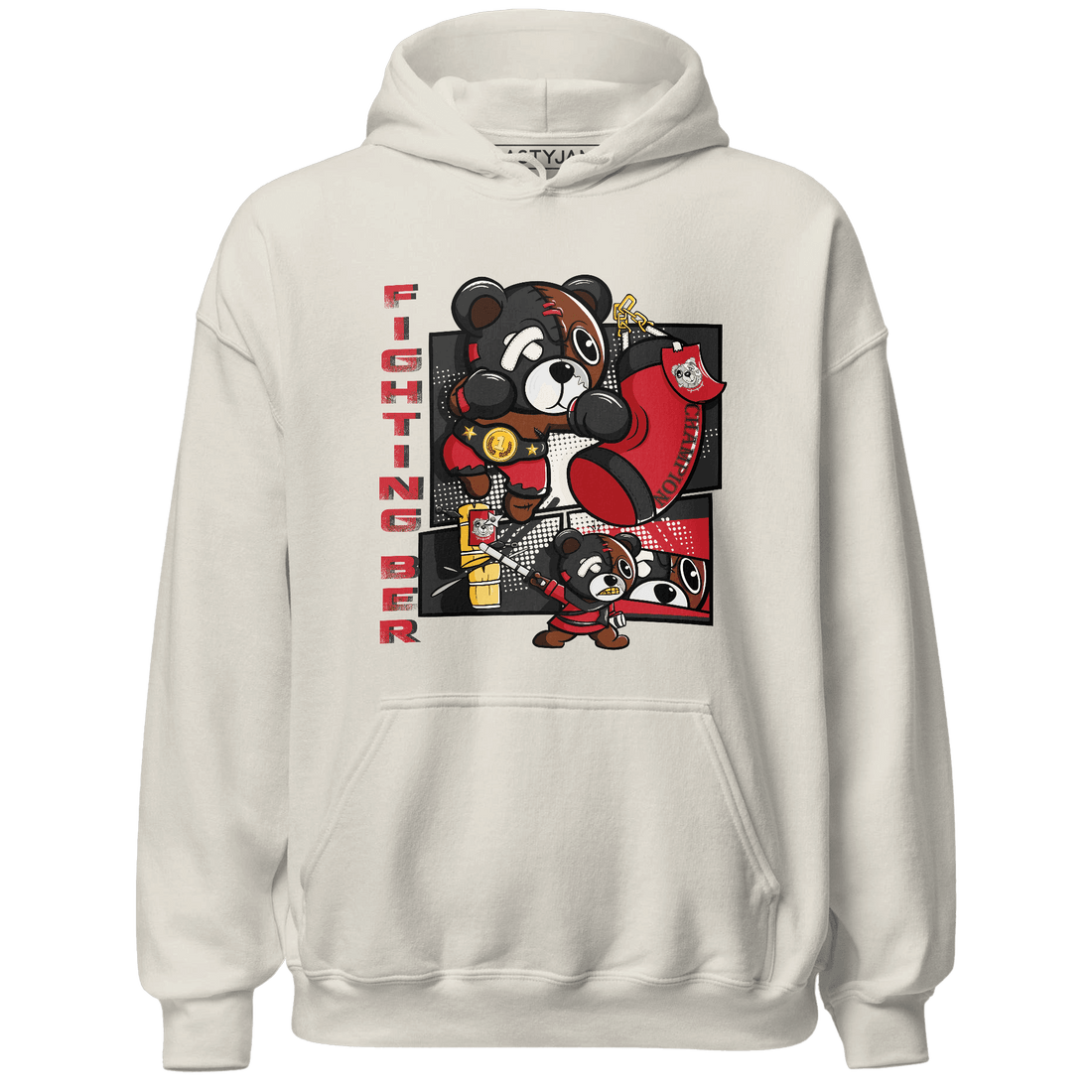 Jumman Jack University Red Hoodie Match BER Fighting Boxing - NastyJamz