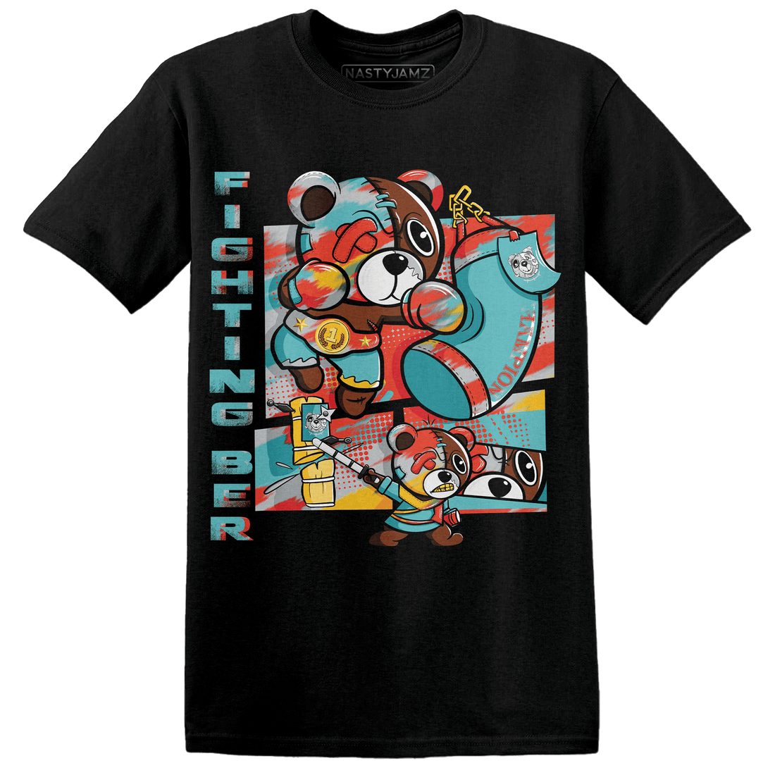 KB 8 Protro Venice Beach T Shirt Match BER Fighting Boxing - NastyJamz