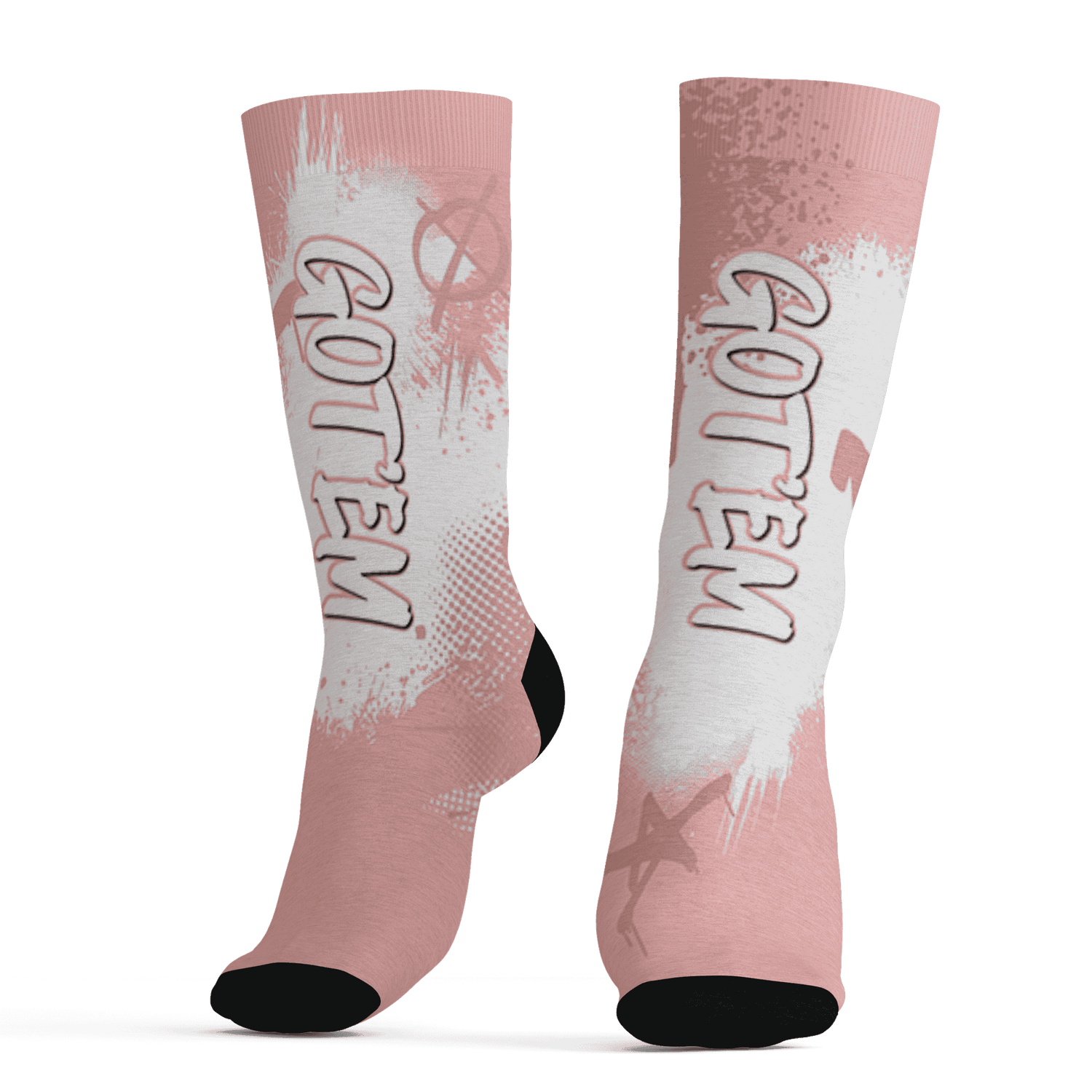 Low Legend Pink 11s Socks Match BER GOTEM 3D All-Over Print - NastyJamz
