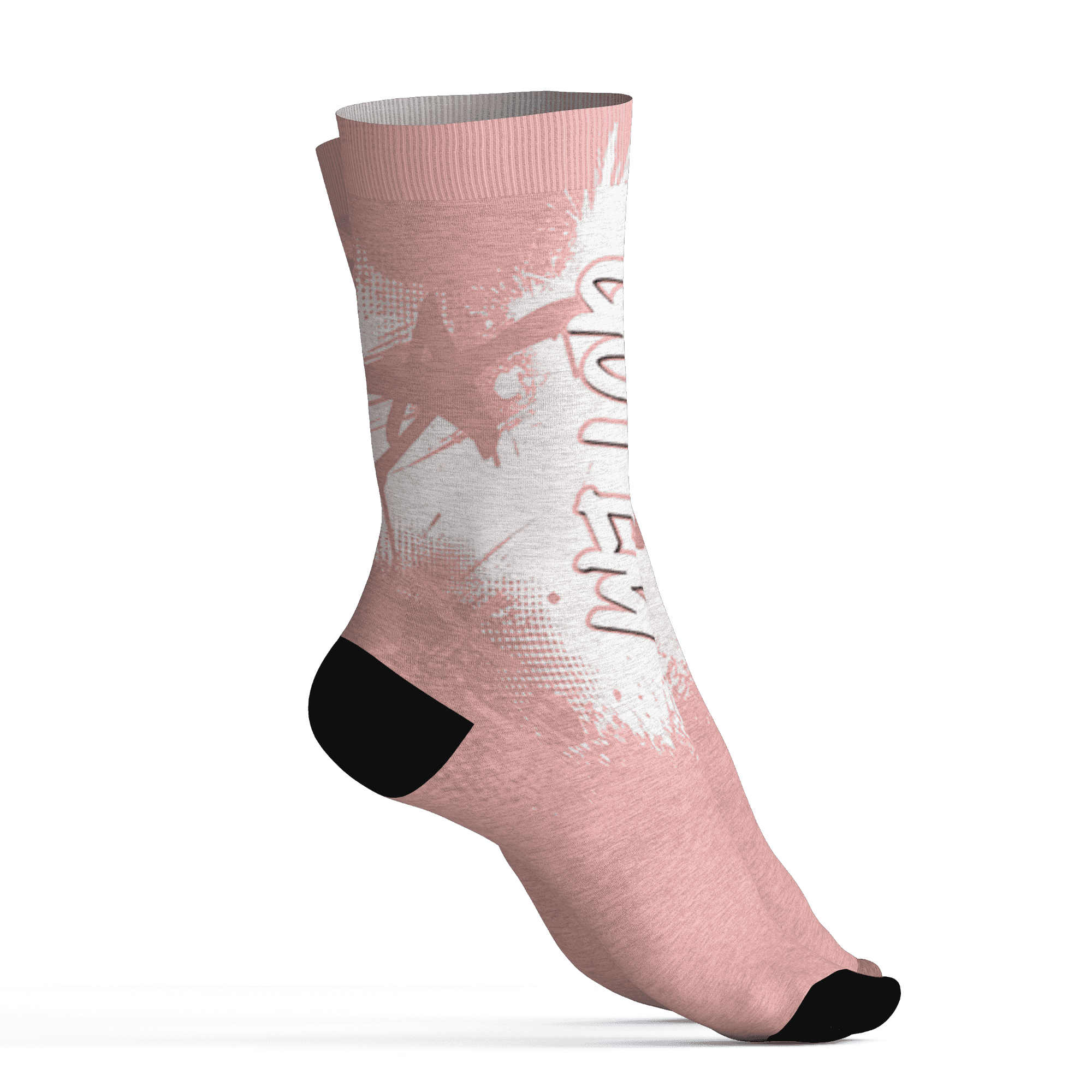 Low Legend Pink 11s Socks Match BER GOTEM 3D All-Over Print - NastyJamz