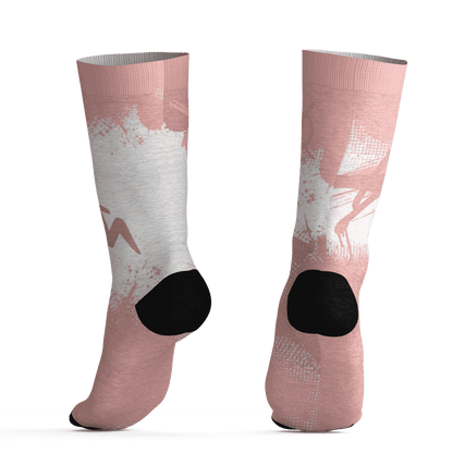Low Legend Pink 11s Socks Match BER GOTEM 3D All-Over Print - NastyJamz