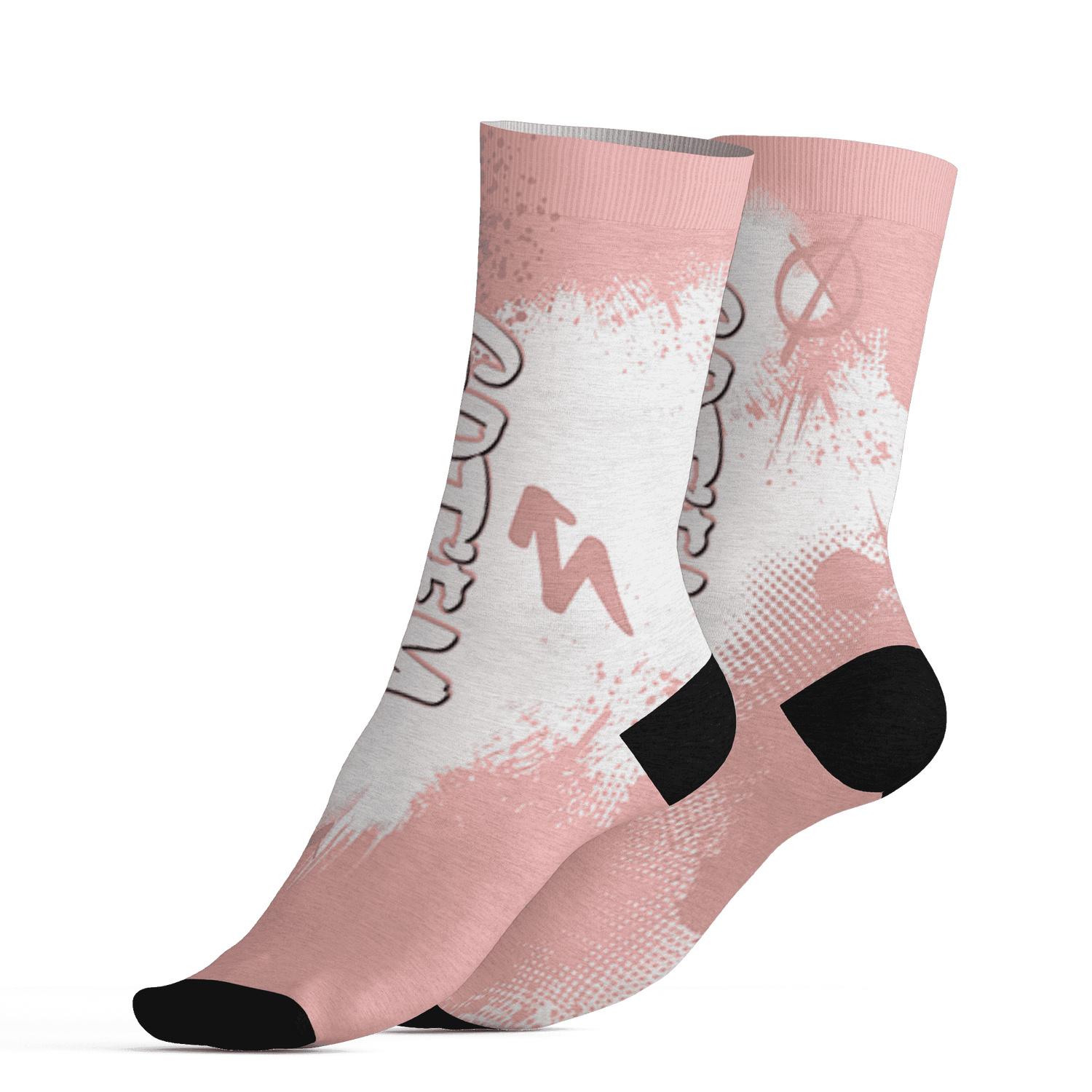 Low Legend Pink 11s Socks Match BER GOTEM 3D All-Over Print - NastyJamz