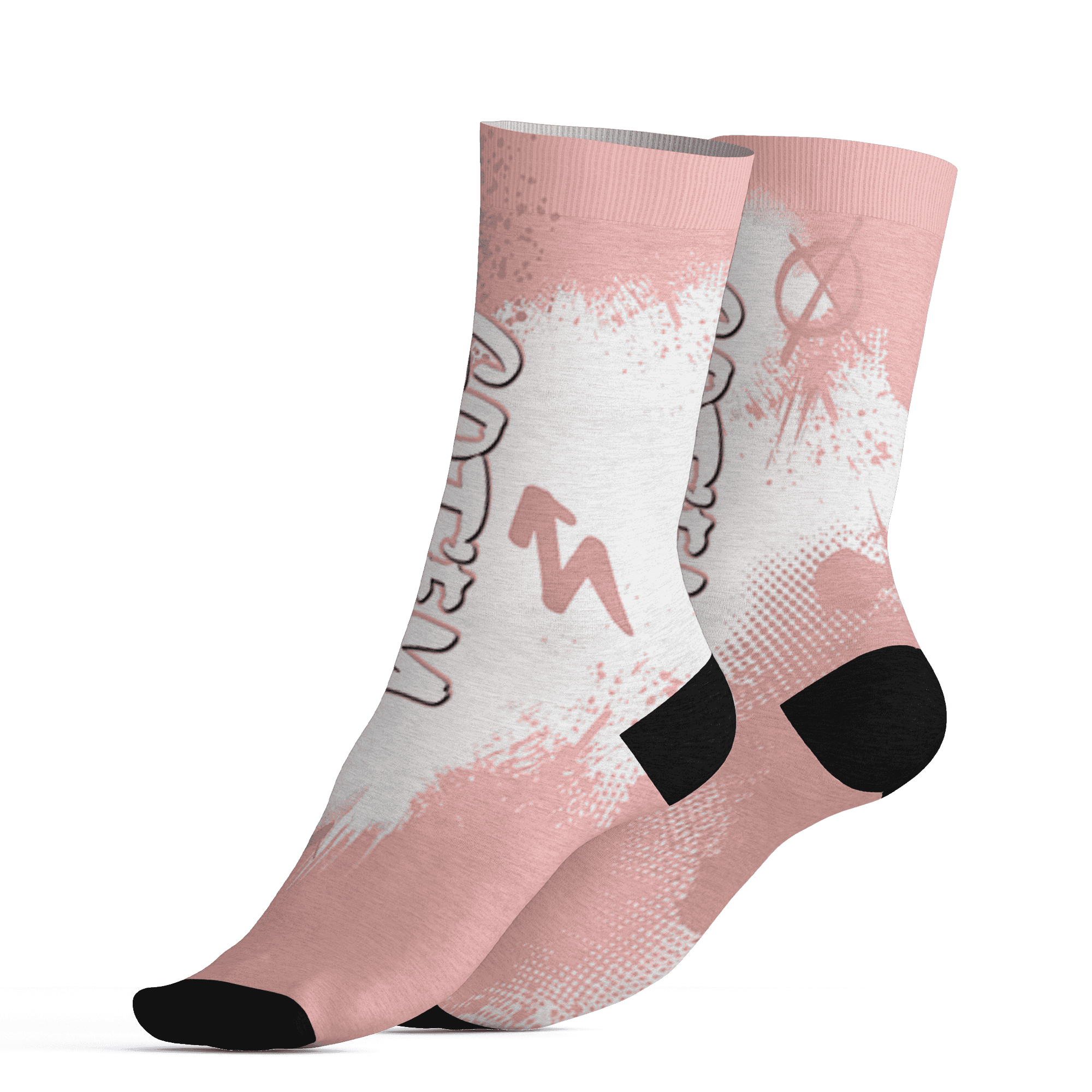 Low Legend Pink 11s Socks Match BER GOTEM 3D All-Over Print - NastyJamz