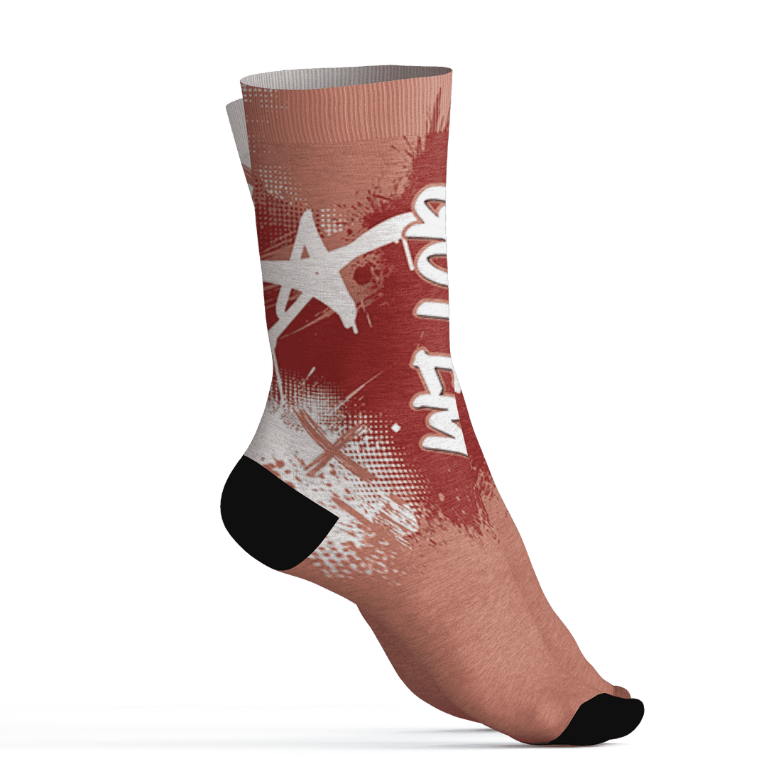 Dune Red 13s Socks Match BER GOTEM 3D All-Over Print - NastyJamz