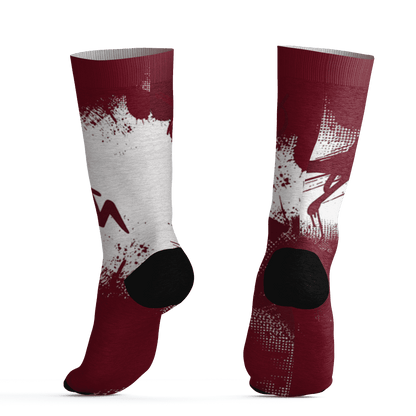 High White Team Red 1s Socks Match BER GOTEM 3D All-Over Print - NastyJamz