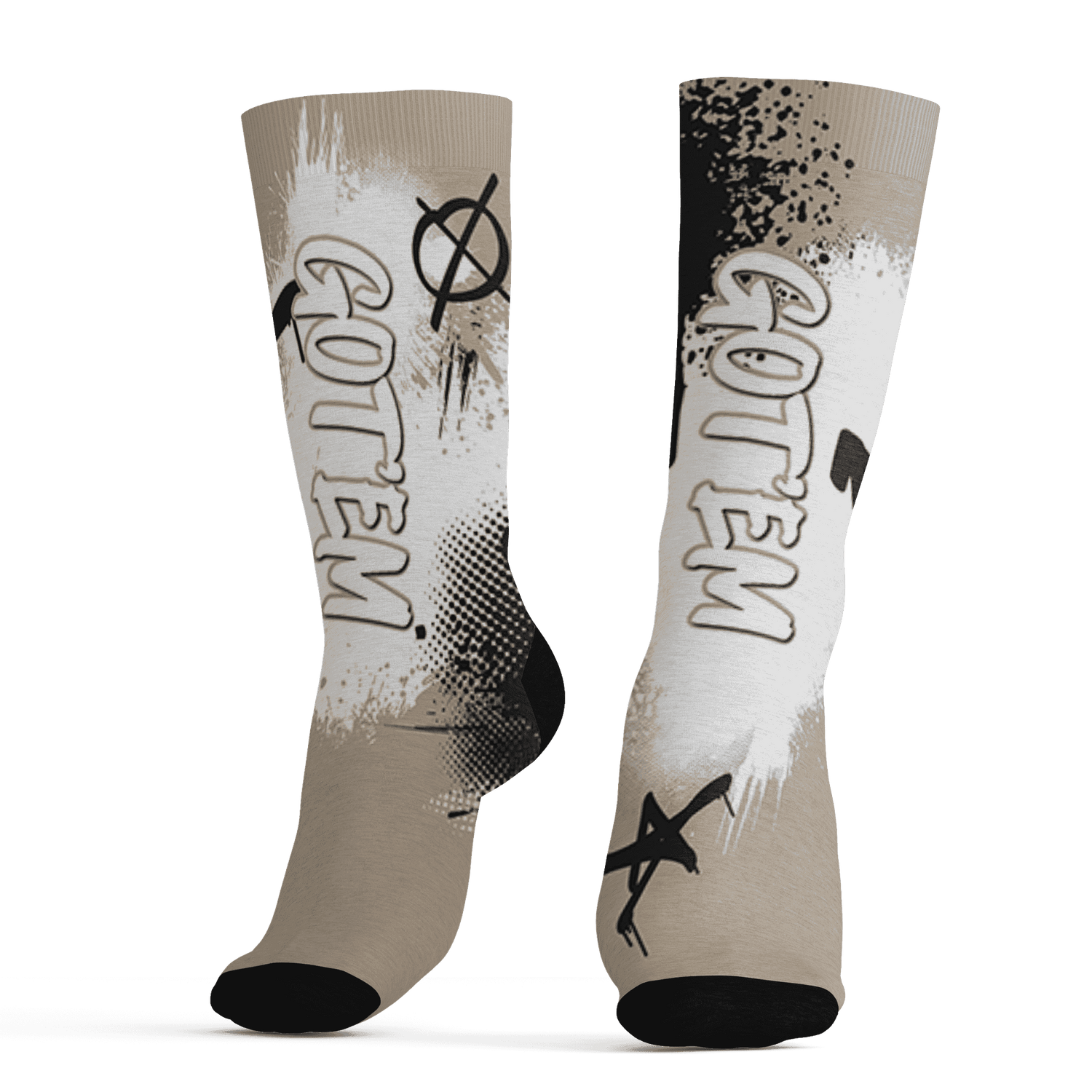 Latte 1s Socks Match BER GOTEM 3D All-Over Print - NastyJamz