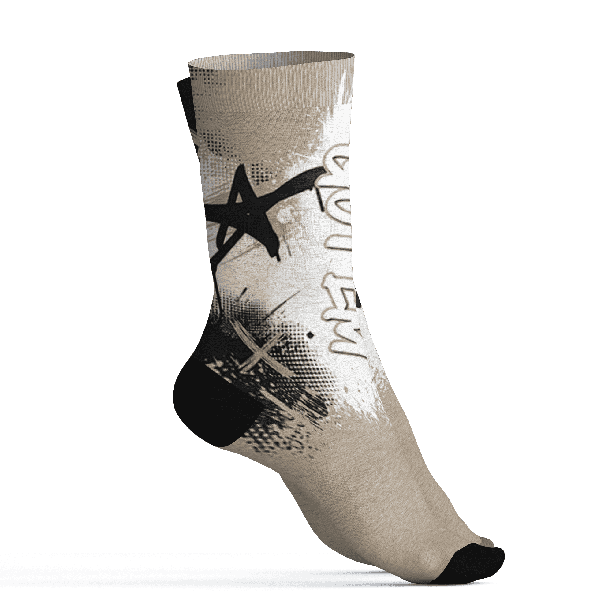 Latte 1s Socks Match BER GOTEM 3D All-Over Print - NastyJamz