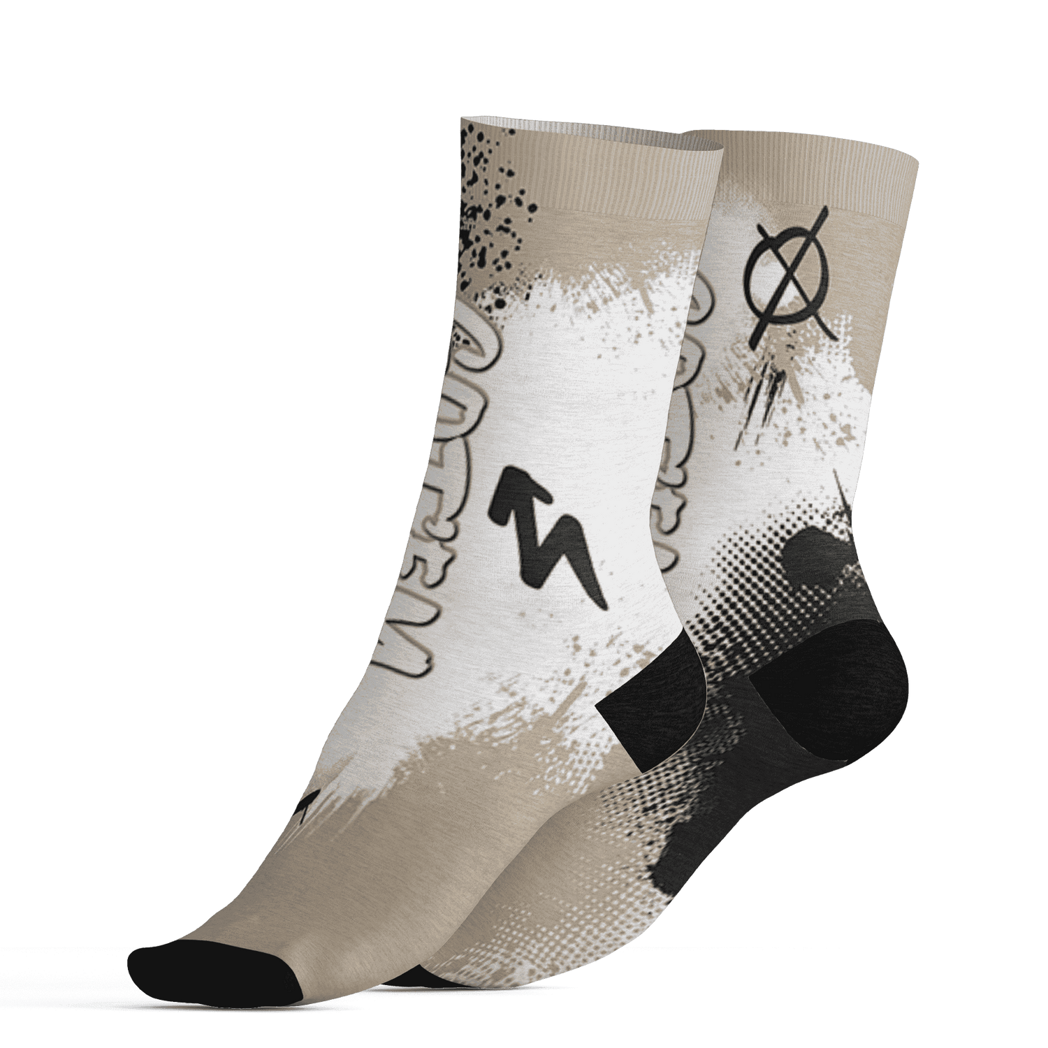 Latte 1s Socks Match BER GOTEM 3D All-Over Print - NastyJamz