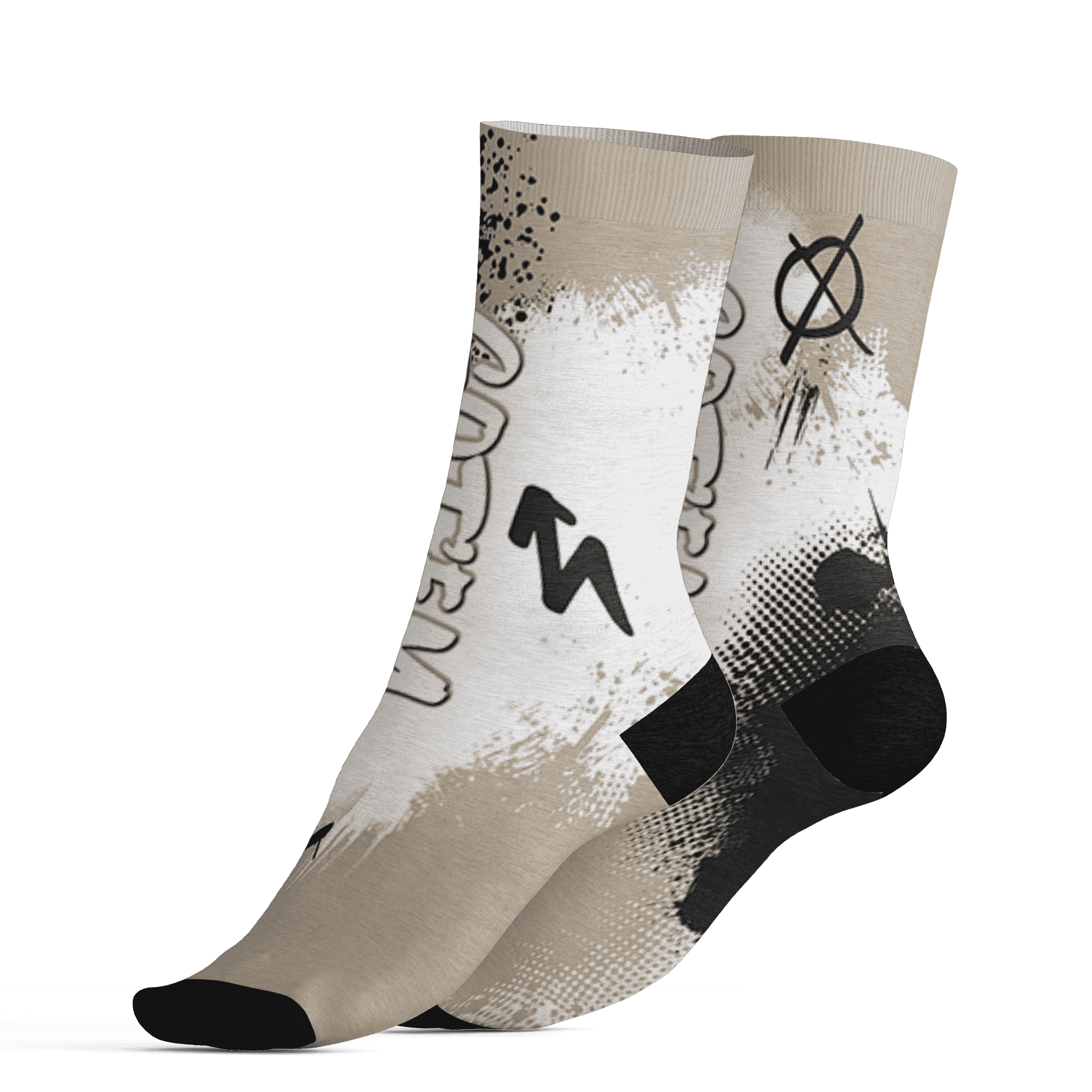 Latte 1s Socks Match BER GOTEM 3D All-Over Print - NastyJamz