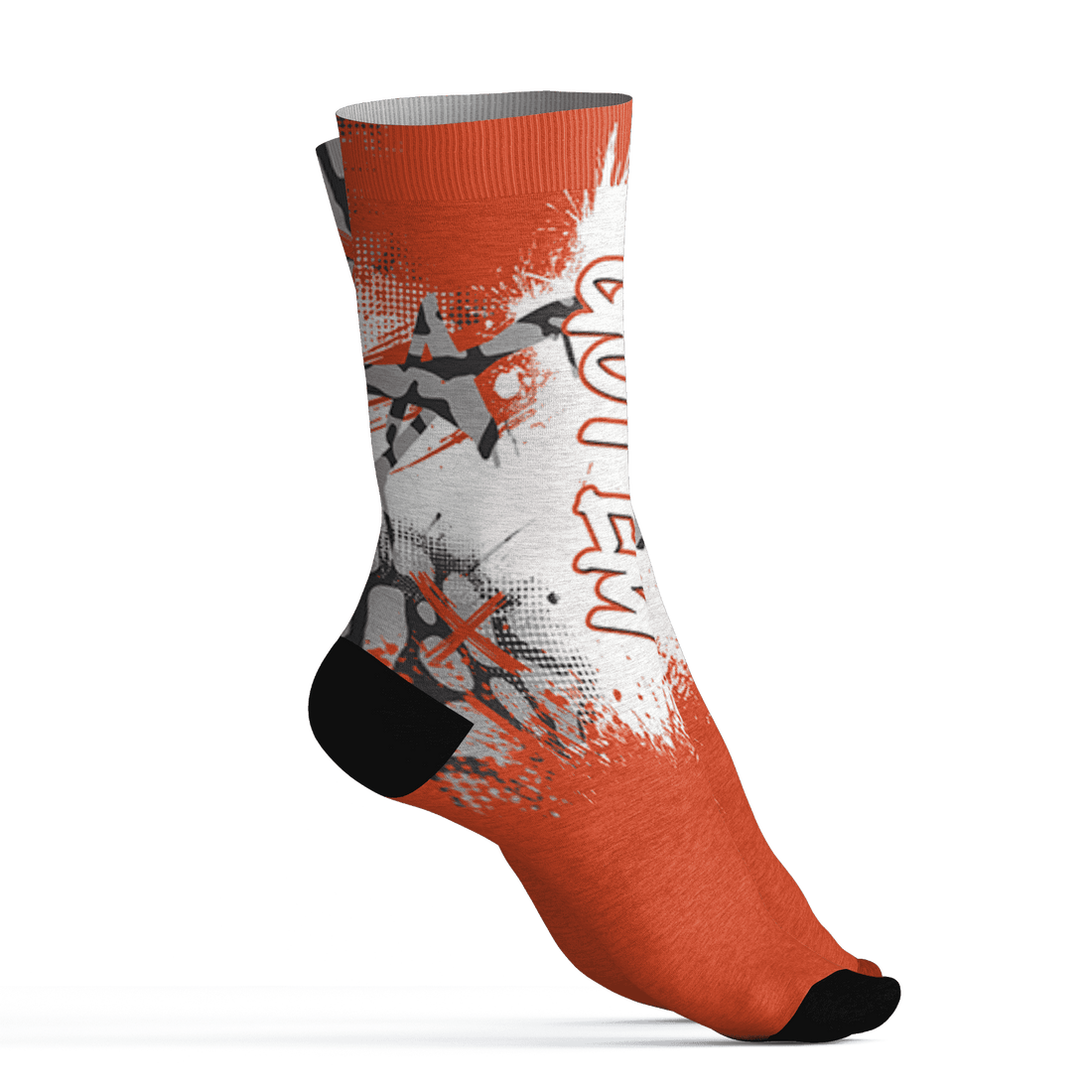 Georgia Peach 3s Socks Match BER GOTEM 3D All-Over Print - NastyJamz