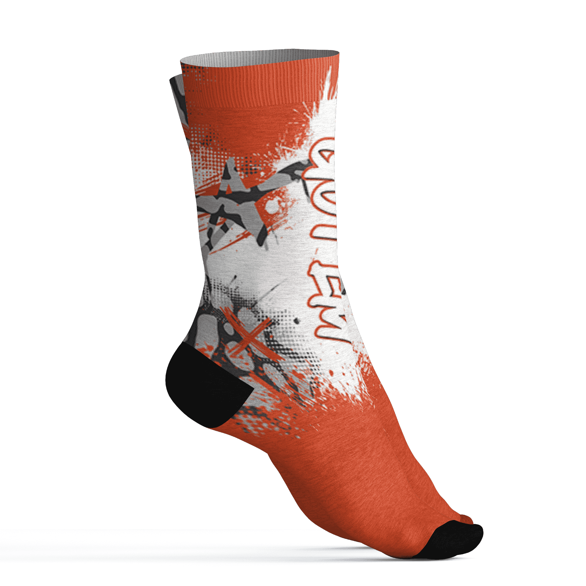 Georgia Peach 3s Socks Match BER GOTEM 3D All-Over Print - NastyJamz