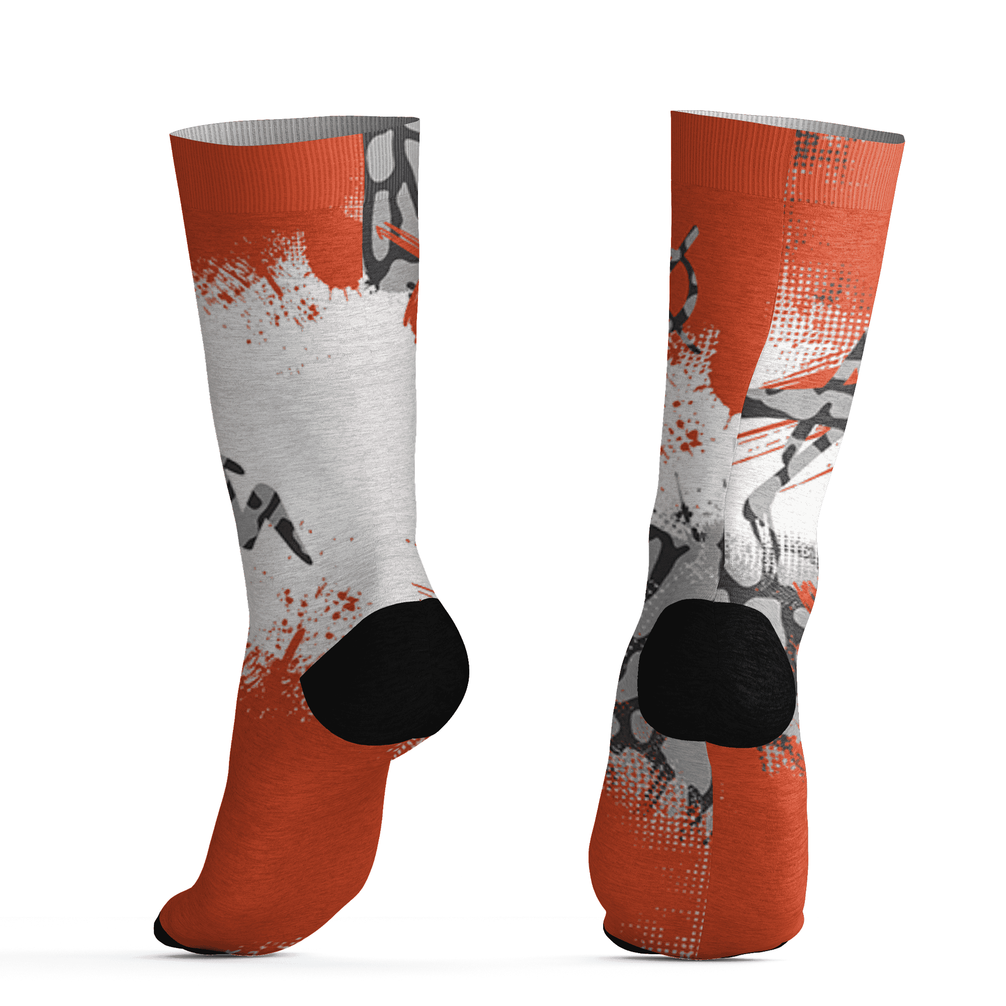 Georgia Peach 3s Socks Match BER GOTEM 3D All-Over Print - NastyJamz