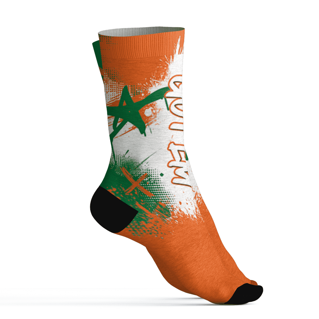 AJ 5 MAM Hurricanes Socks Match BER GOTEM 3D All-Over Print - NastyJamz