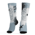 Blue Grey 13s Socks Match BER GOTEM 3D All-Over Print - NastyJamz